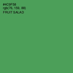 #4C9F58 - Fruit Salad Color Image