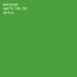 #4CA03B - Apple Color Image