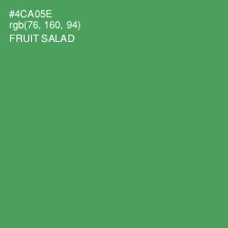 #4CA05E - Fruit Salad Color Image