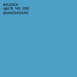 #4CA0C8 - Shakespeare Color Image