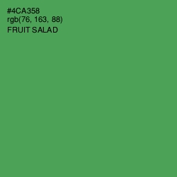 #4CA358 - Fruit Salad Color Image