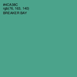 #4CA38C - Breaker Bay Color Image