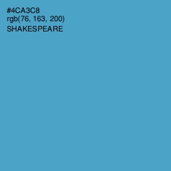 #4CA3C8 - Shakespeare Color Image