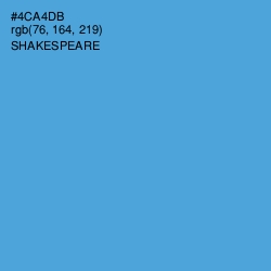 #4CA4DB - Shakespeare Color Image