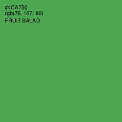 #4CA750 - Fruit Salad Color Image