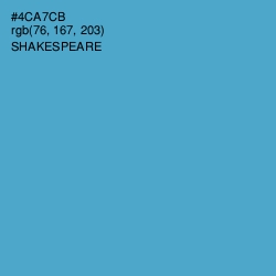 #4CA7CB - Shakespeare Color Image