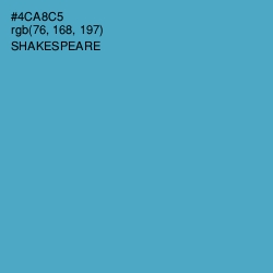 #4CA8C5 - Shakespeare Color Image