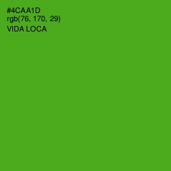 #4CAA1D - Vida Loca Color Image