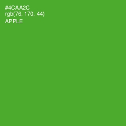 #4CAA2C - Apple Color Image