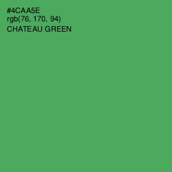 #4CAA5E - Chateau Green Color Image