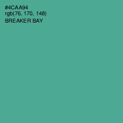 #4CAA94 - Breaker Bay Color Image