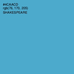 #4CAACD - Shakespeare Color Image