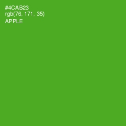 #4CAB23 - Apple Color Image