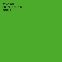 #4CAB2B - Apple Color Image