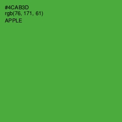 #4CAB3D - Apple Color Image