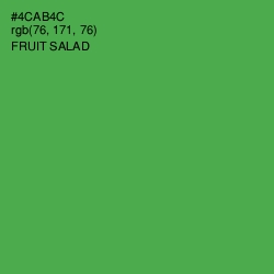 #4CAB4C - Fruit Salad Color Image