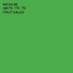 #4CAC4B - Fruit Salad Color Image