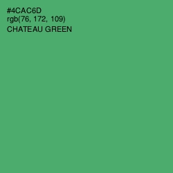 #4CAC6D - Chateau Green Color Image