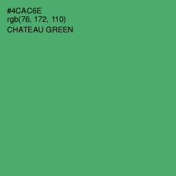#4CAC6E - Chateau Green Color Image