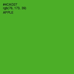 #4CAD27 - Apple Color Image