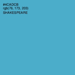 #4CADCB - Shakespeare Color Image