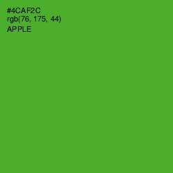 #4CAF2C - Apple Color Image