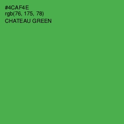 #4CAF4E - Chateau Green Color Image