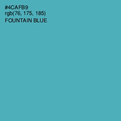 #4CAFB9 - Fountain Blue Color Image