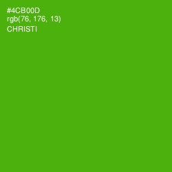 #4CB00D - Christi Color Image