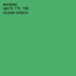 #4CB06C - Ocean Green Color Image
