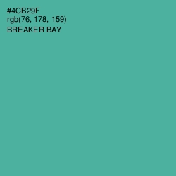 #4CB29F - Breaker Bay Color Image