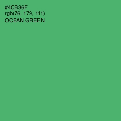 #4CB36F - Ocean Green Color Image