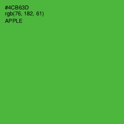 #4CB63D - Apple Color Image