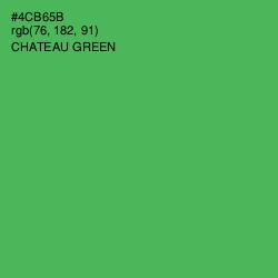 #4CB65B - Chateau Green Color Image