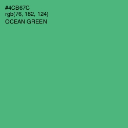 #4CB67C - Ocean Green Color Image