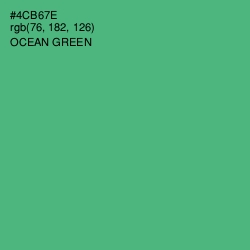 #4CB67E - Ocean Green Color Image