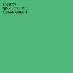 #4CB777 - Ocean Green Color Image