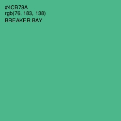 #4CB78A - Breaker Bay Color Image