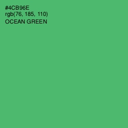 #4CB96E - Ocean Green Color Image