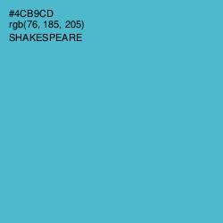 #4CB9CD - Shakespeare Color Image