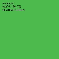 #4CBA4C - Chateau Green Color Image