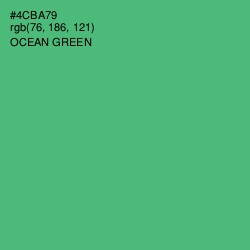 #4CBA79 - Ocean Green Color Image