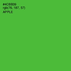 #4CBB39 - Apple Color Image