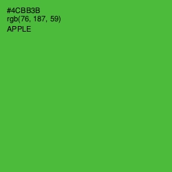 #4CBB3B - Apple Color Image