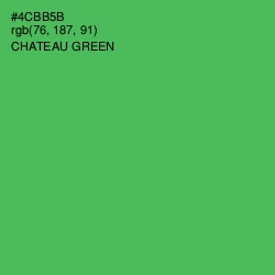 #4CBB5B - Chateau Green Color Image