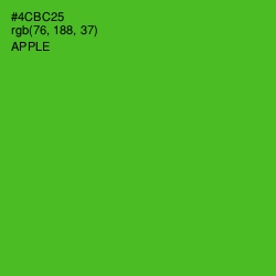 #4CBC25 - Apple Color Image