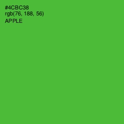 #4CBC38 - Apple Color Image