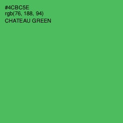 #4CBC5E - Chateau Green Color Image