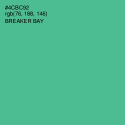 #4CBC92 - Breaker Bay Color Image
