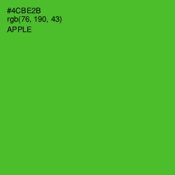 #4CBE2B - Apple Color Image